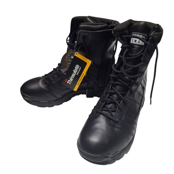 S.W.A.T. 9 Inch Side Zip Waterproof  Combat Riding Work Boot US 11.5 Mens 123401 - Picture 8 of 12